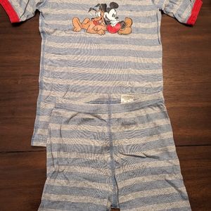 Hanna Andersson Disney Mickey Pluto short pajamas
